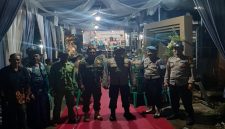 Petugas gabungan amankan hiburan elektune di Tikung, Jumat 27 Maret 2026 (Foto Dok Ho/RadarBangsa.co.id)