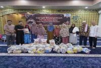 Penyaluran paket sembako PT Musim Mas dalam Safari Ramadan 2026 di Pelalawan, Selasa (3/3/2026). (Foto Dok Ho/RadarBangsa.co.id)