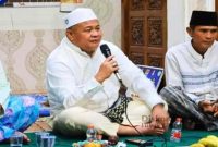 Sekda Trisko Defriyansa saat menyampaikan sambutan dalam Safari Ramadan di Masjid Al-Muhyi Lubuk Linggau, Jumat, 13 Maret 2026 (Foto Dok Ho/RadarBangsa.co.id)
