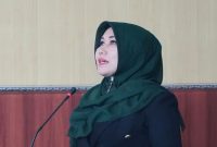 Senator Lia Istifhama menyampaikan pentingnya penguatan koperasi desa dan UMKM untuk ketahanan nasional, Senin (2/3/2026). (Foto Dok Ho/RadarBangsa.co.id)