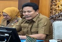 Bupati Sidoarjo Subandi memimpin rapat koordinasi jelang Idul Fitri di Opsroom Setda, Selasa (3/3/2026). (Foto Dok Ho/RadarBangsa.co.id)