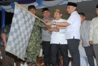 Wali Kota melepas peserta takbiran keliling di Lubuklinggau, Jumat malam (20/3/2026). (Foto Dok Ho/RadarBangsa.co.id) 