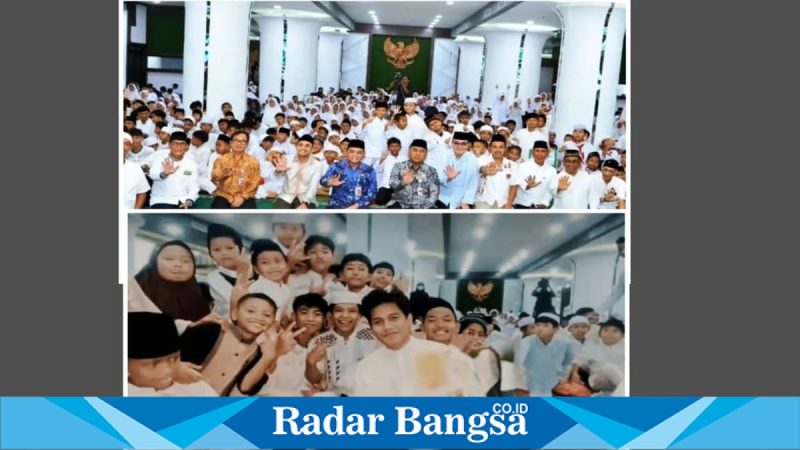 Ach. Valen Akbar (Valen DA7) saat menghadiri santunan 1.000 anak yatim dan dhuafa di Balai Kota DKI Jakarta, Rabu (5/3/2026). (Foto Dok Ho/RadarBangsa.co.id)