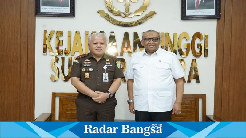 Wamenaker Afriansyah Noor bertemu Kejati Sumut, bahas kerja sosial dan pelatihan kerja Selasa, 10 Maret 2026 (Foto Dok Ho/RadarBangsa.co.id)