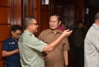 Bupati Lamongan Yuhronur Efendi saat Rakornas Antisipasi Kemarau 2026 di Jakarta, Senin (20/4/2026). (Foto Dok Ho/RadarBangsa.co.id)