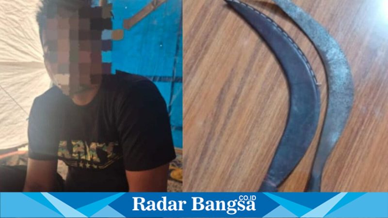Petugas mengamankan pelaku penganiayaan di Lamongan, Kamis (2/4/2026). (Foto Dok Ho/RadarBangsa.co.id)