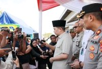 Pelepasan truk bantuan pangan di Kantor Bulog Jember, Jumat (10/04/2026). (Foto Dok Ho/RadarBangsa.co.id)