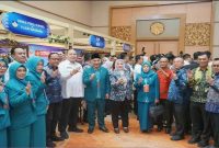 Bupati Musi Rawas hadiri HKG PKK ke-54 di Palembang, Rabu (1/4/2026). (Foto Dok Ho/RadarBangsa.co.id)