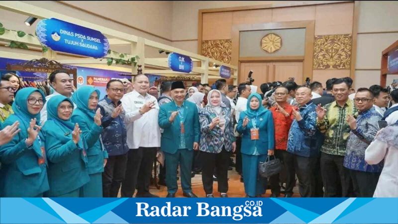 Bupati Musi Rawas hadiri HKG PKK ke-54 di Palembang, Rabu (1/4/2026). (Foto Dok Ho/RadarBangsa.co.id)