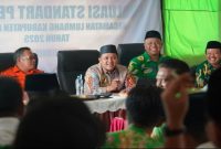 Bupati Pasuruan Rusdi Sutejo saat rapat antisipasi kekeringan di Lumbang, Kamis (2/4/2026) (Foto Dok Ho/RadarBangsa.co.id)