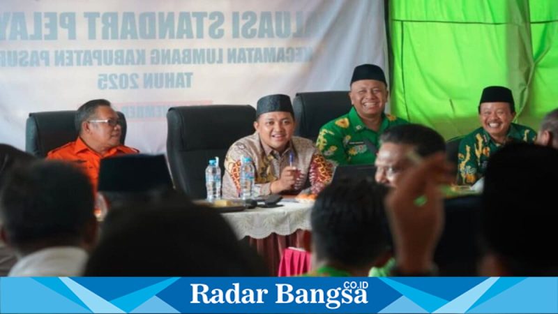 Bupati Pasuruan Rusdi Sutejo saat rapat antisipasi kekeringan di Lumbang, Kamis (2/4/2026) (Foto Dok Ho/RadarBangsa.co.id)