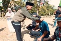Bupati Bangkalan menghadiri Diklatsar Banser di Arosbaya, Jumat (24/4/2026). (Foto Dok Ho/RadarBangsa.co.id)