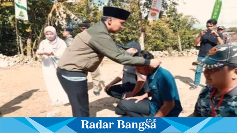 Bupati Bangkalan menghadiri Diklatsar Banser di Arosbaya, Jumat (24/4/2026). (Foto Dok Ho/RadarBangsa.co.id)