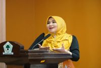 Ning Lia Istifhama saat Rakortek Golkar Jatim di Surabaya, Sabtu (12/4/2026). (Foto Dok Ho/RadarBangsa.co.id)