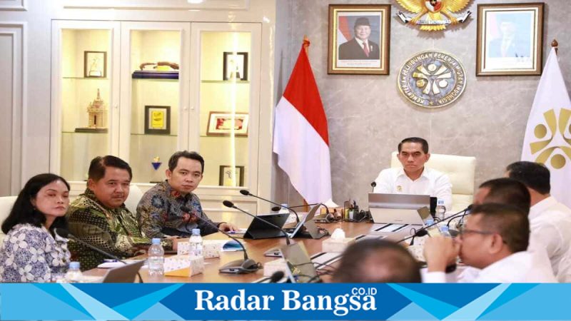 Bupati Jember Gus Fawait saat audiensi dengan Kementerian PPMI di Jakarta, Rabu (29/4/2026). (Foto Dok Ho/RadarBangsa.co.id)