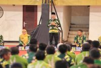 Wakil Bupati Pasuruan HM Shobih Asrori memberi arahan saat halal bihalal ASN, Kamis (2/4/2026). (Foto Dok Ho/RadarBangsa.co.id)