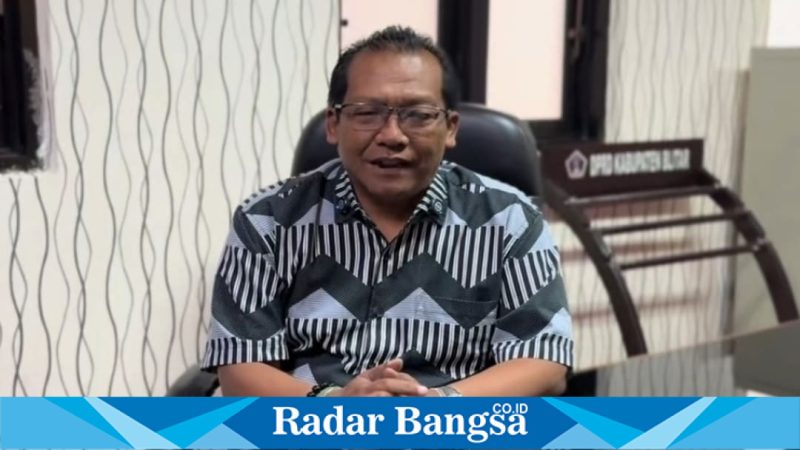 Ketua DPRD Kabupaten Blitar Supriadi saat peringatan Hari Bumi, Rabu (22/04/2026). (Foto Dok Ho/RadarBangsa.co.id)