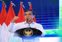 Menaker Yassierli menyampaikan kebijakan diskon iuran JKK-JKM di Jakarta, Selasa (28/4/2026). (Foto Dok Ho/RadarBangsa.co.id)