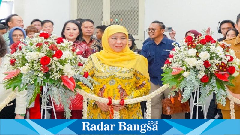 Gubernur Jatim Khofifah Indar Parawansa meresmikan Line 4 PT Satoria Aneka Industri di Pasuruan, Selasa, 28 April 2026. (Foto Dok Ho/RadarBangsa.co.id)