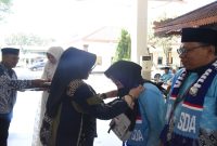 Pelepasan kloter pertama jamaah haji Sidoarjo di Pendopo Delta Wibawa, Minggu (26/4/2026) (Foto Dok Ho/RadarBangsa.co.id)