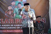 Wakil Bupati Lamongan Dirham Akbar Aksara saat Apel GP Ansor di Sendangduwur, Jumat (24/04/2026). (Foto Dok Ho/RadarBangsa.co.id)