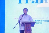 Menteri Ketenagakerjaan Yassierli saat membuka Rakorwas Itjen Kemnaker Tahun 2026 di Bogor, Rabu (15/4/2026). (Foto Dok Ho/RadarBangsa.co.id)