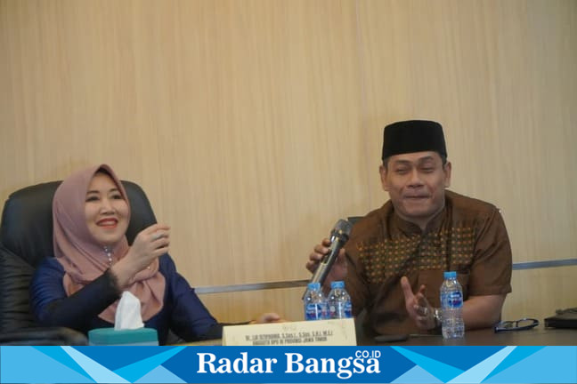 Audiensi Komisi PDUF MUI Jawa Timur dengan Anggota DPD RI Lia Istifhama di Surabaya, Jumat (17/4). (Foto Dok Ho/RadarBangsa.co.id)
