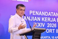 Menaker Yassierli menghadiri penandatanganan PKB PT Freeport Indonesia di Jakarta, Jumat (10/4/2026). (Foto Dok Ho/RadarBangsa.co.id)