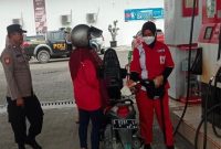Petugas Polsek Tikung saat patroli objek vital di wilayah Tikung, Selasa (14/4/2026). (Foto Dok Ho/RadarBangsa.co.id)