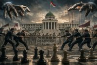Ilustrasi dinamika politik nasional usai polemik pernyataan SMRC, Minggu (5/4/2026). (Foto Dok Ho/RadarBangsa.co.id)