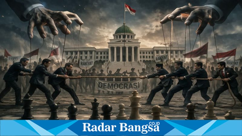 Ilustrasi dinamika politik nasional usai polemik pernyataan SMRC, Minggu (5/4/2026). (Foto Dok Ho/RadarBangsa.co.id)