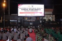 Kapolres Lamongan AKBP Arif Fazlurrahman menghadiri Halal Bihalal Sabuk Kamtibmas di Mapolres Lamongan, Kamis 16 April 2026. (Foto Dok Ho/RadarBangsa.co.id)