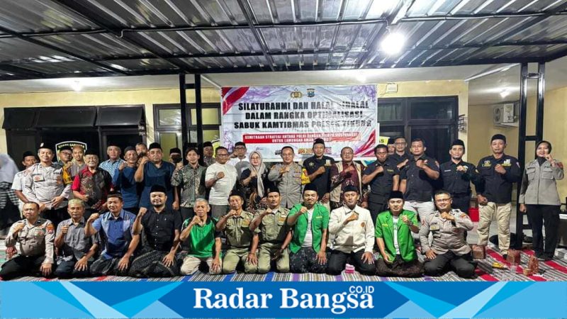 Silaturahmi Polsek Tikung bersama tokoh masyarakat dan pemuda dalam penguatan Sabuk Kamtibmas, Rabu (22/4/2026). (Foto Dok Ho/RadarBangsa.co.id) 