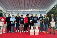 Tenaga medis RSUD H. Moh. Ruslan Mataram saat edukasi darurat di CFD Udayana, Minggu (26/4/2026). (Foto Dok Ho/RadarBangsa.co.id)