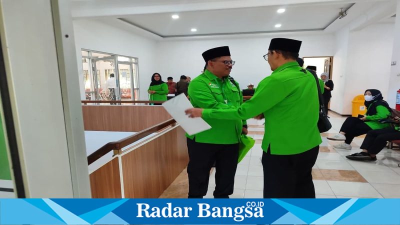 Samsul Hidayat usai mengikuti UKK calon Ketua DPC PKB Pasuruan di Universitas Negeri Malang, Jumat 10 April 2026. (Foto Dok Ho/RadarBangsa.co.id)