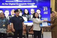 Kegiatan Garuda AI Impact Summit 2026 Regional di Pendopo Delta Wibawa Sidoarjo, Selasa (21/4/2026). (Foto Dok Ho/RadarBangsa.co.id)