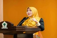 Ning Lia Istifhama saat menghadiri Rakortek Golkar Jatim di Surabaya, beberapa waktu lalu. (Foto Dok Ho/RadarBangsa.co.id)