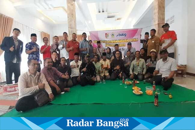 Rakor KTNA Jember bersama Bulog, petani, dan pemangku kepentingan digelar di Sumbersari, Kamis (16/4/2026). (Foto Dok Ho/RadarBangsa.co.id)