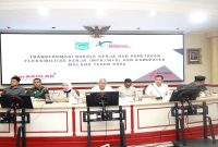 Bupati Malang memimpin rakor kebijakan WFH ASN di Ruang Anusapati, Rabu 1 April 2026. (Foto Dok Ho/RadarBangsa.co.id)