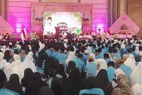 Pelepasan 2.956 calon jamaah haji Kabupaten Jember di Kaliwates, Senin (4/5/2026). (Foto Dok Ho/RadarBangsa.co.id)