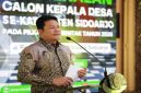 Bupati Sidoarjo Subandi memberikan pembekalan kepada 230 calon kepala desa di Pendopo Delta Wibawa, Kamis (7/5/2026). (Foto Dok Ho/RadarBangsa.co.id)
