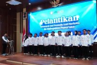 Bupati Pasuruan Rusdi Sutejo menghadiri pelantikan 72 anggota KOPAN di Auditorium Mpu Sindok, Senin (4/5/2026). (Foto Dok Ho/RadarBangsa.co.id)