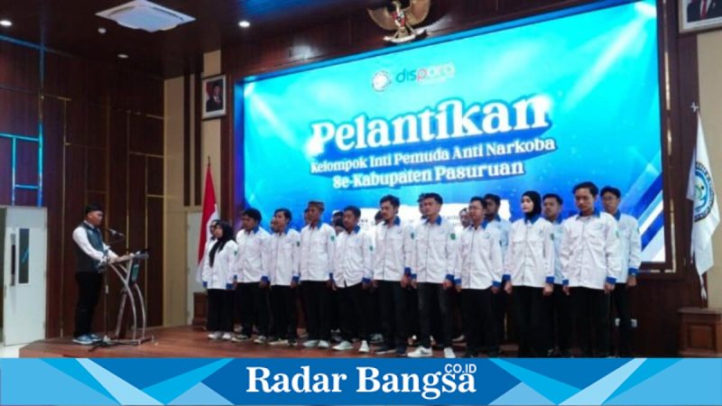 Bupati Pasuruan Rusdi Sutejo menghadiri pelantikan 72 anggota KOPAN di Auditorium Mpu Sindok, Senin (4/5/2026). (Foto Dok Ho/RadarBangsa.co.id)