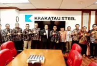 Bupati Bangkalan bertemu direksi Krakatau Steel bahas investasi kawasan industri Madura, Kamis, 7 Mei 2026 (Foto Dok Ho/RadarBangsa.co.id)