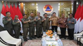 Bupati Sidoarjo Subandi saat audiensi dengan BNPB di Jakarta, Senin (4/5/2026). (Foto Dok Ho/RadarBangsa.co.id)
