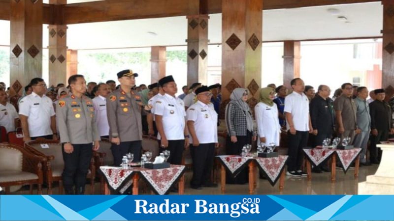 Rakor Pemkab Blitar membahas antisipasi musim kemarau 2026 di Pendopo SAP, Rabu, 29 April 2026. (Foto Dok Ho/RadarBangsa.co.id)