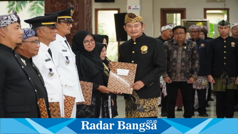 Bupati Lamongan melantik 34 pejabat di Pendopo Lokatantra. Selasa, 5 Mei 2026 (Foto Dok Ho/RadarBangsa.co.id).