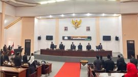 Rapat Paripurna DPRD Sampang terkait rekomendasi LKPj Bupati Sampang Tahun 2025 digelar Kamis (30/4/2026). (Foto Dok Ho/RadarBangsa.co.id)