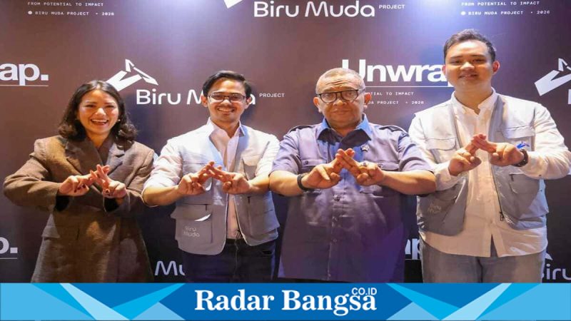 Wakil Menteri Ketenagakerjaan Afriansyah Noor saat menghadiri pelantikan Biru Muda Project di Jakarta, Sabtu (2/5/2026). (Foto Dok Ho/RadarBangsa.co.id)