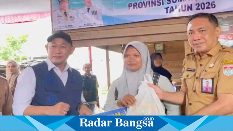 Wali Kota Lubuk Linggau Rachmat Hidayat saat peletakan batu pertama program Rutilahu, Selasa (5/5/2026). (Foto Dok Ho/RadarBangsa.co.id)